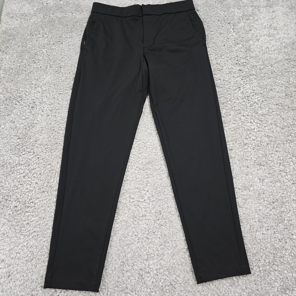 Bonobos Mens Stretch Tech Pants Black Size M Travel Workwear Minimalist Style‎